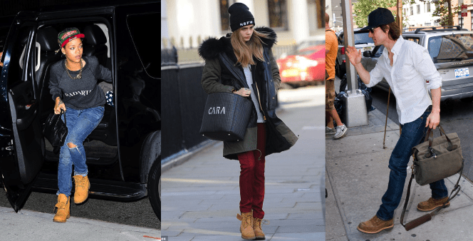 come vestono le timberland