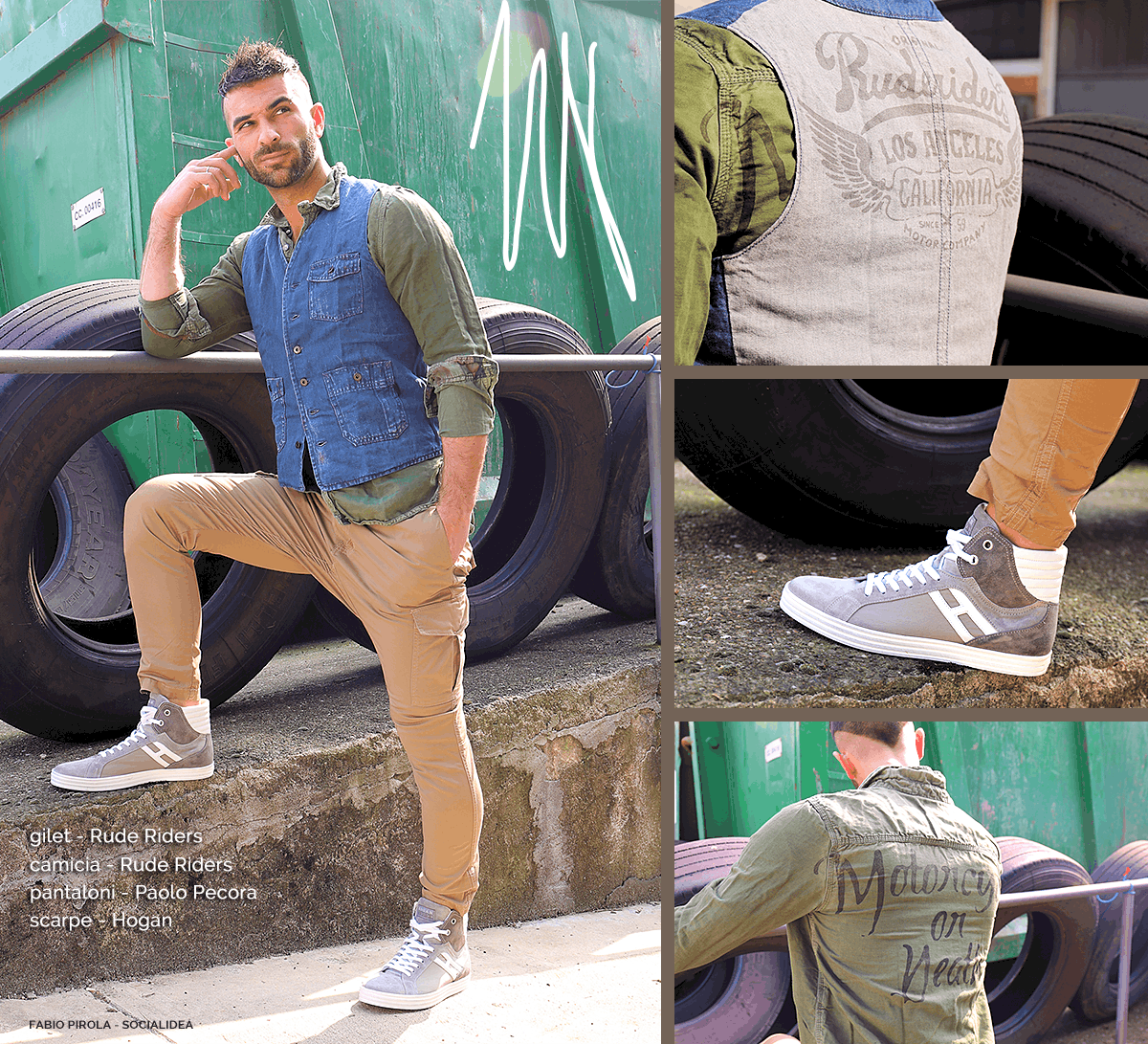 Il gilet in jeans Rude Riders: l'outfit della settimana | Motta Fashion  Place